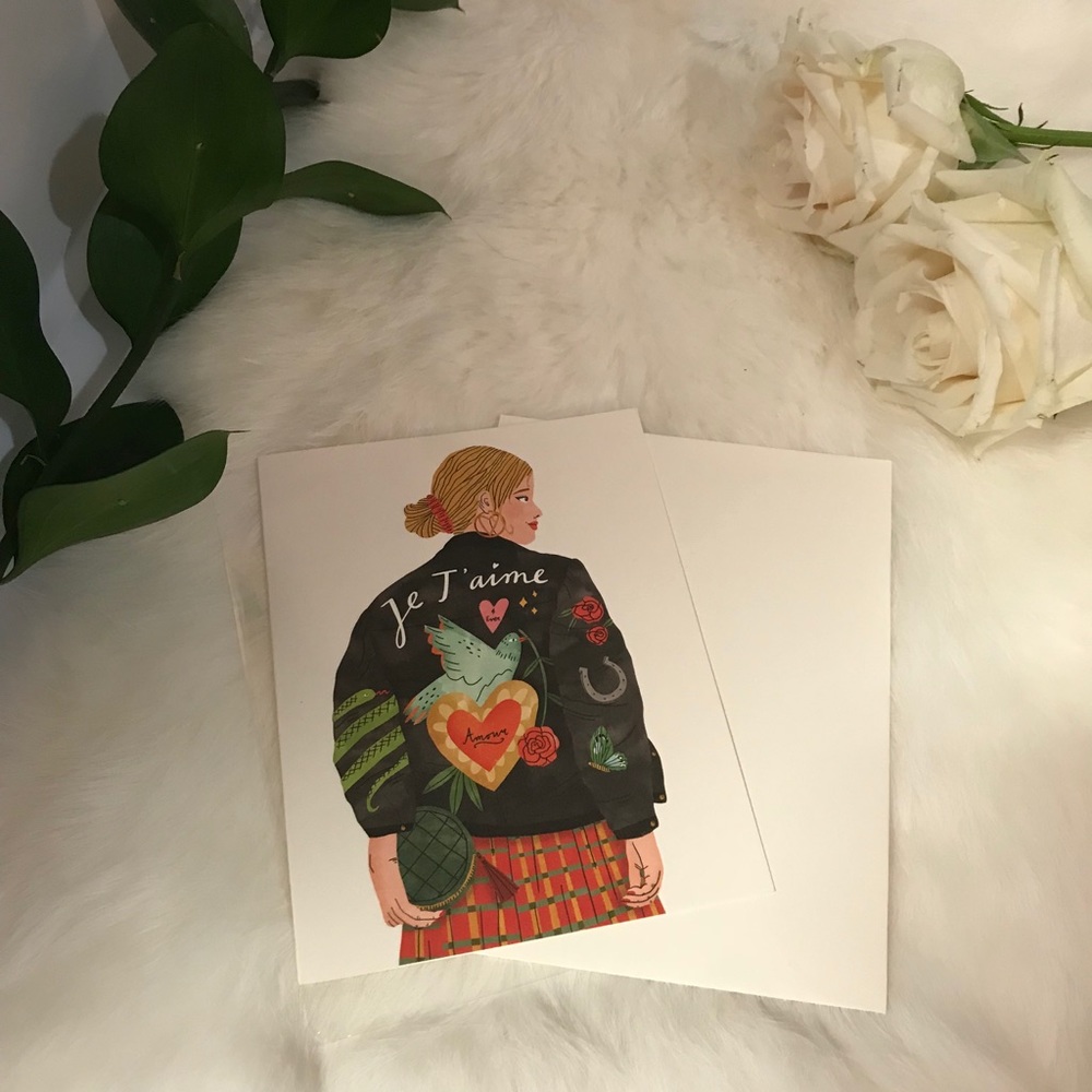 J’Taime Card — Boutique (Blank Inside)